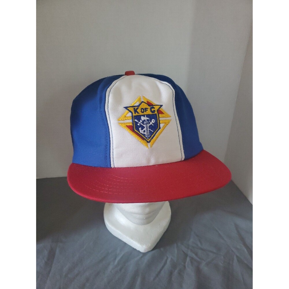 Vtg Knights Of Columbus Snapback Hat Cap Indiana Mesh Trucker Retro 80s 90s USA